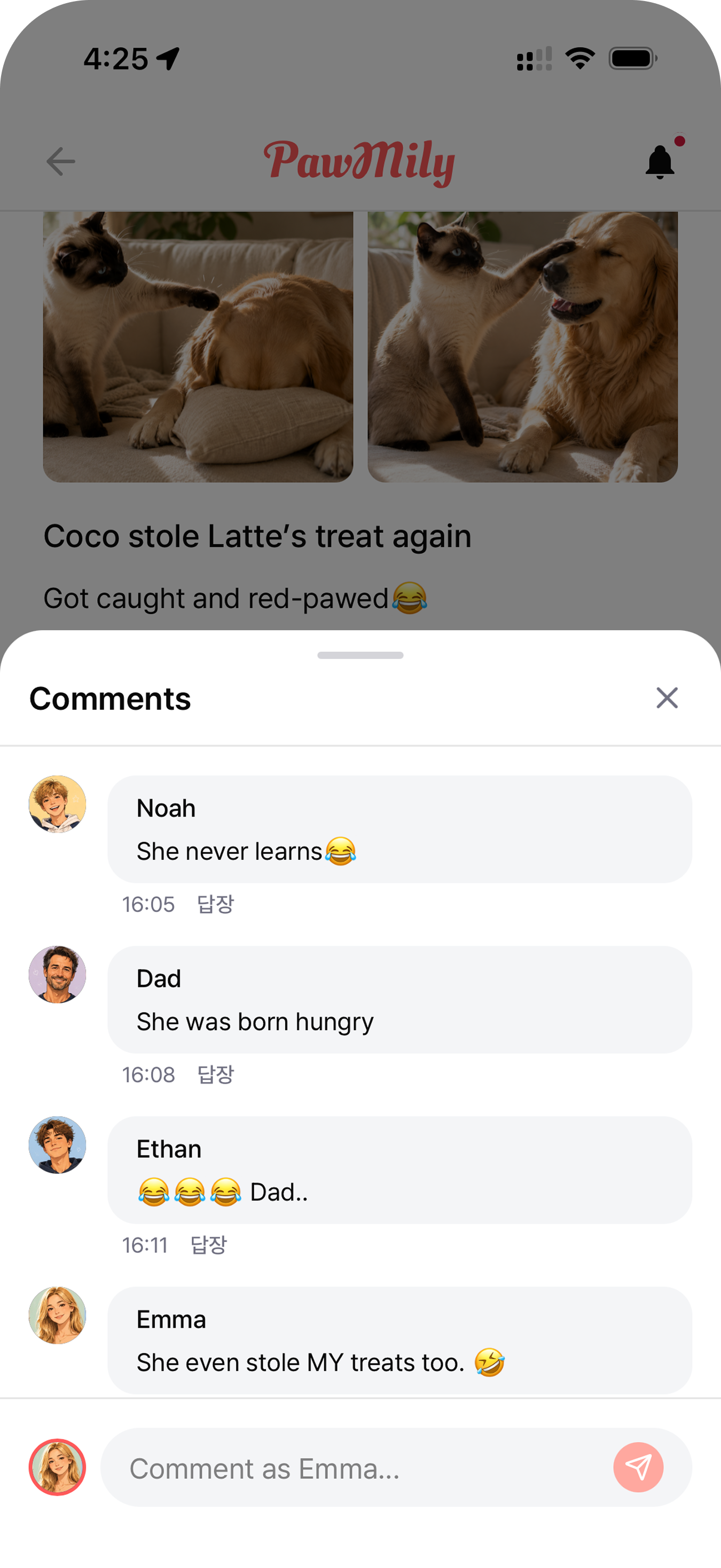 Dad Said ‘No Pets’? Now He’s Obsessed. — PawMily app screenshot