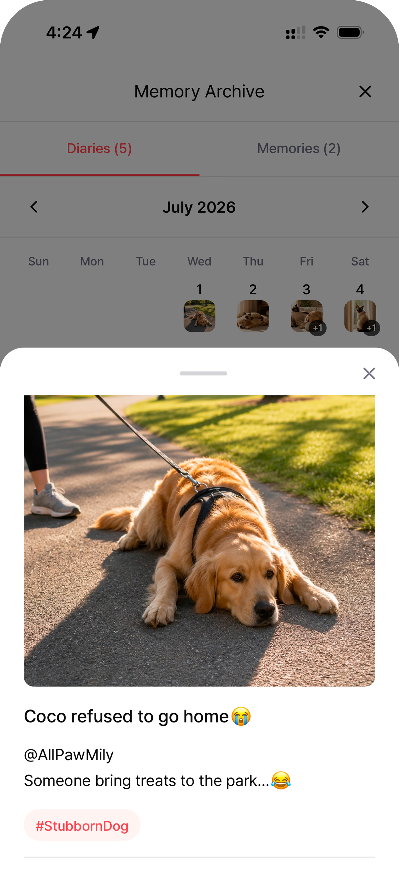 Watch Your Pets Grow Together — PawMily app screenshot