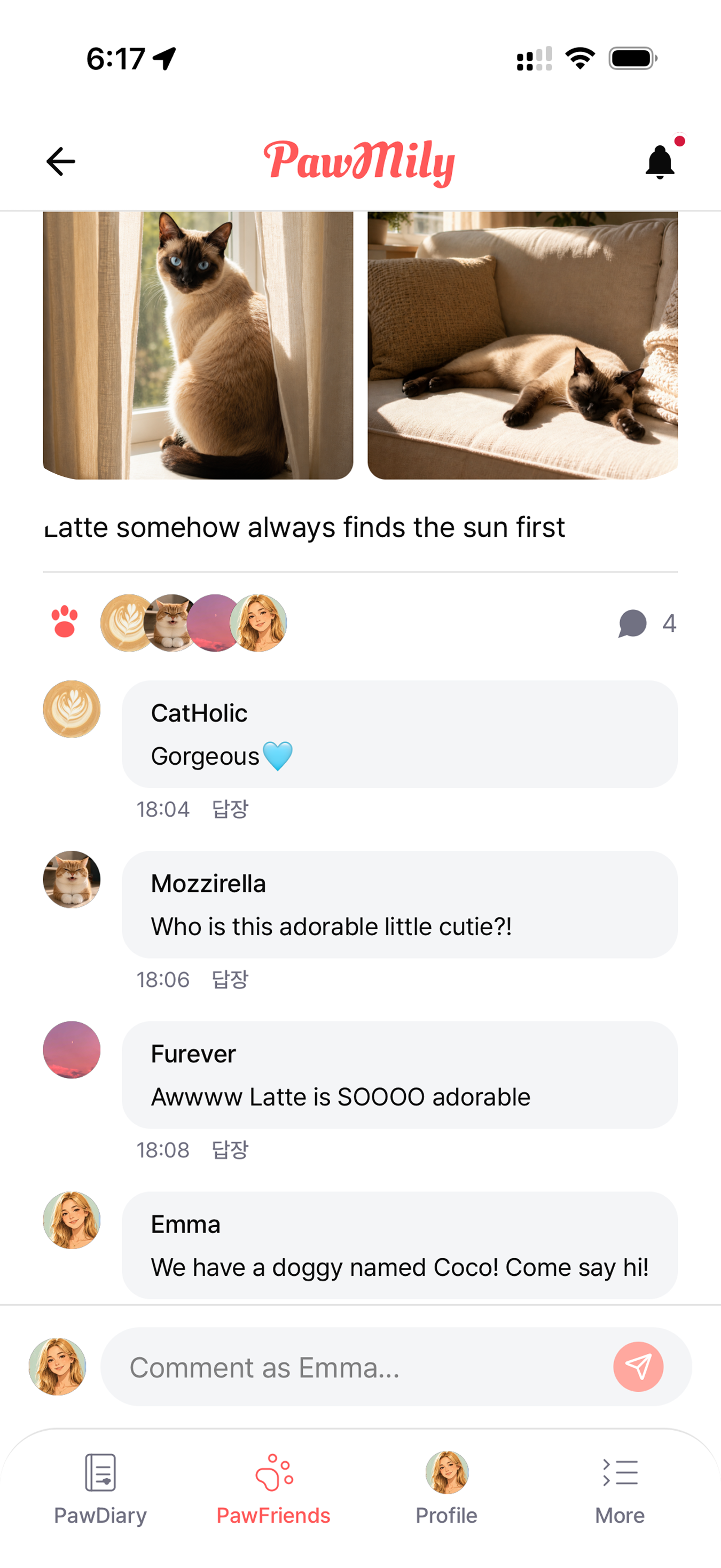 Too Cute Not to Share — PawMily app screenshot